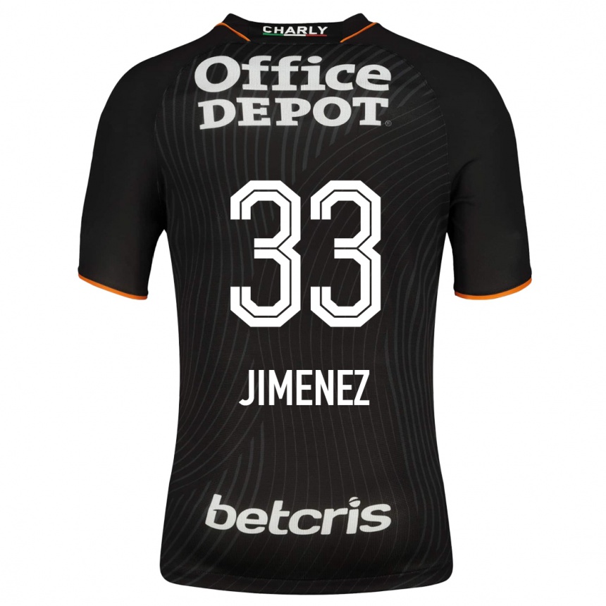 Niño Fútbol Camiseta Stefani Jiménez #33 Negro 2ª Equipación 2023/24 México
