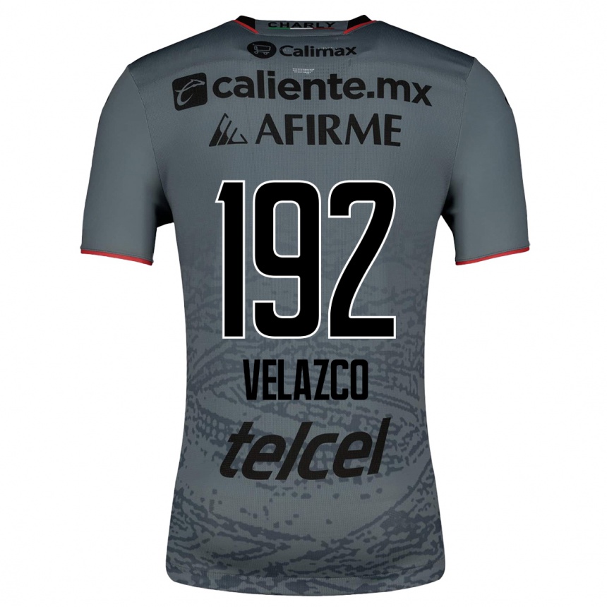 Niño Fútbol Camiseta Emiliano Velazco #192 Gris 2ª Equipación 2023/24 México