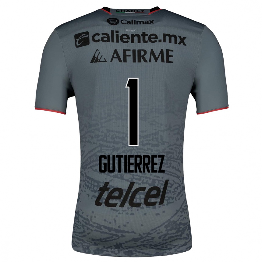 Niño Fútbol Camiseta Alejandra Gutiérrez #1 Gris 2ª Equipación 2023/24 México