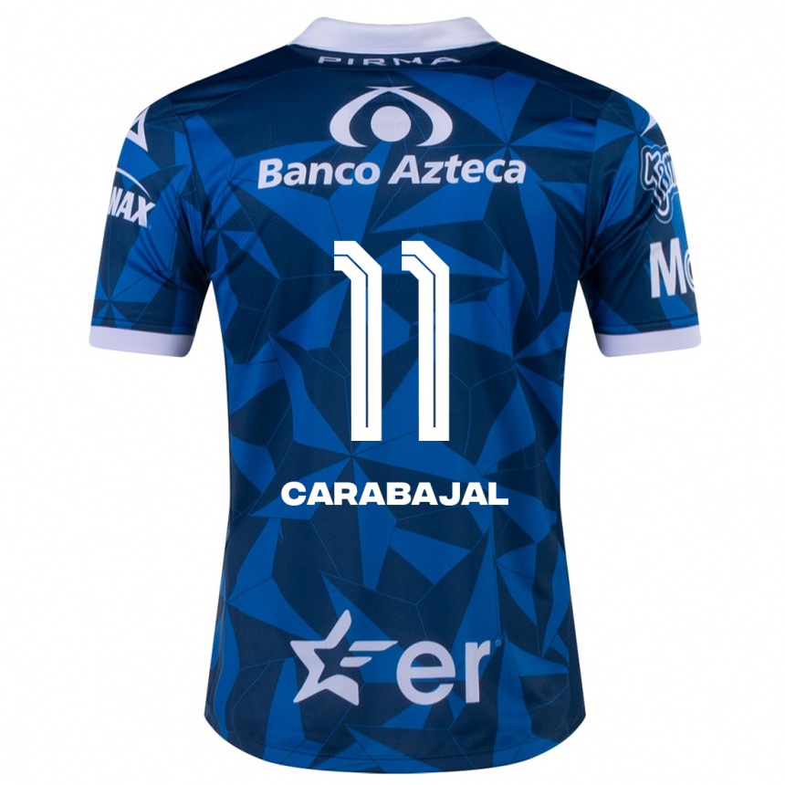 Niño Fútbol Camiseta Gabriel Carabajal #11 Azul 2ª Equipación 2023/24 México