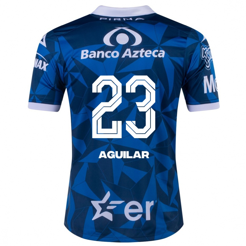 Niño Fútbol Camiseta Daniel Aguilar #23 Azul 2ª Equipación 2023/24 México