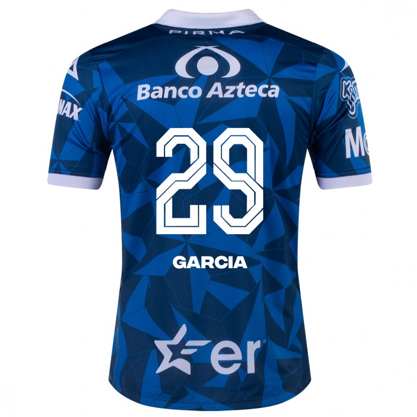 Niño Fútbol Camiseta Emiliano García #29 Azul 2ª Equipación 2023/24 México