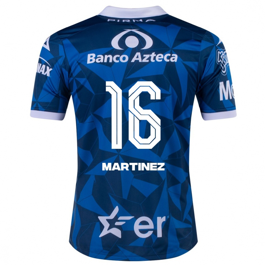 Niño Fútbol Camiseta Dulce Martínez #16 Azul 2ª Equipación 2023/24 México