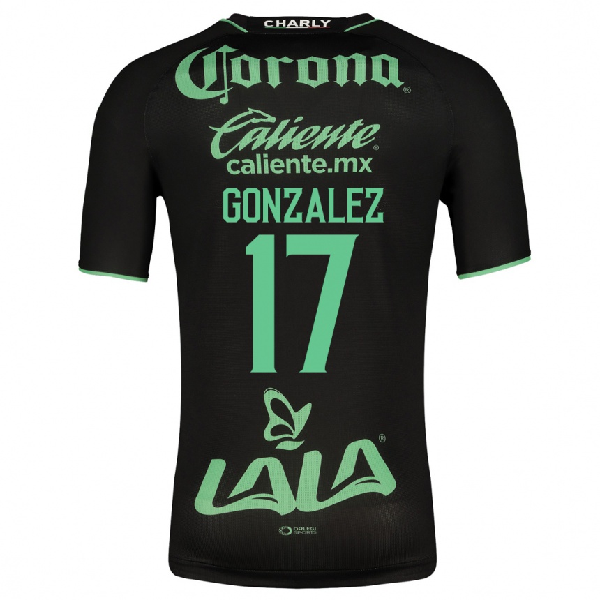 Niño Fútbol Camiseta Jair González #17 Negro 2ª Equipación 2023/24 México