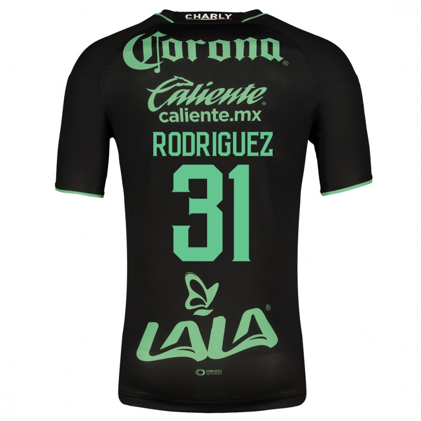 Niño Fútbol Camiseta Emerson Rodríguez #31 Negro 2ª Equipación 2023/24 México