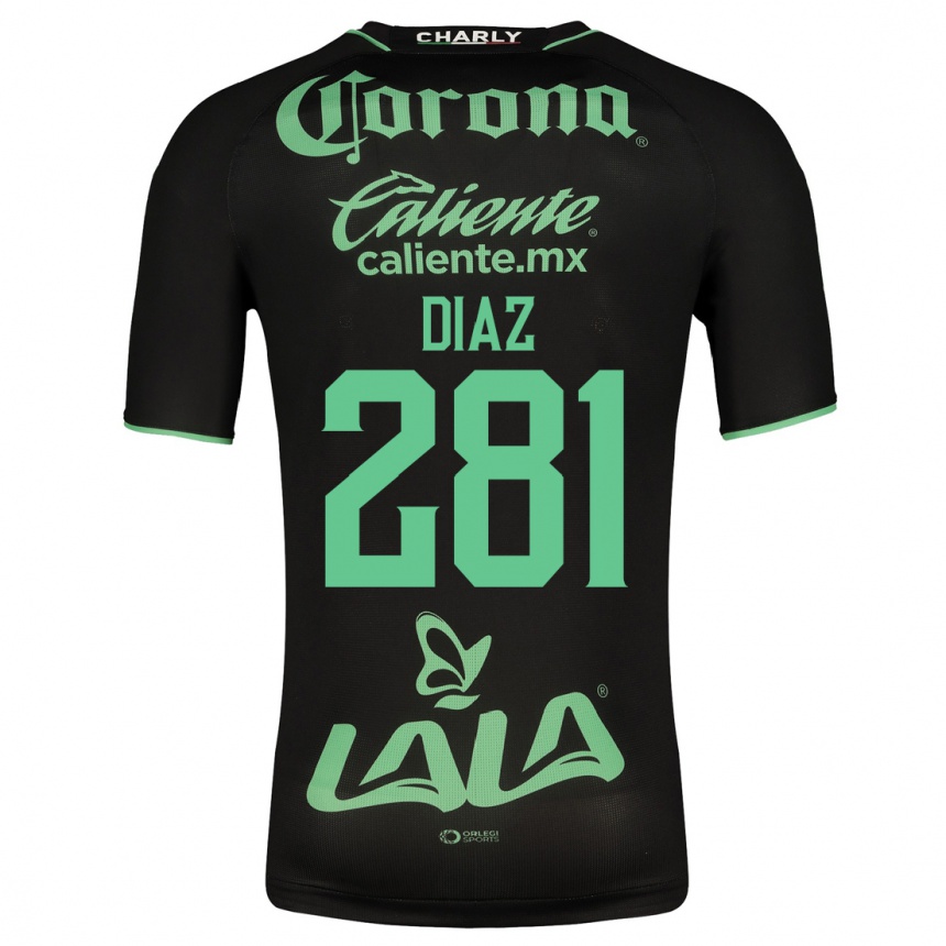 Niño Fútbol Camiseta Didier Díaz #281 Negro 2ª Equipación 2023/24 México