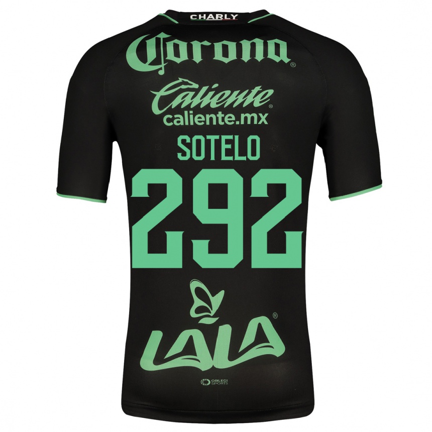 Niño Fútbol Camiseta José Sotelo #292 Negro 2ª Equipación 2023/24 México