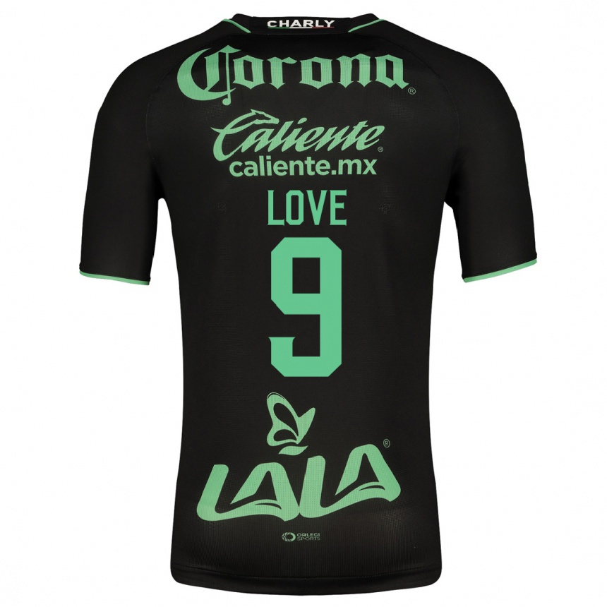 Niño Fútbol Camiseta Juelle Love #9 Negro 2ª Equipación 2023/24 México