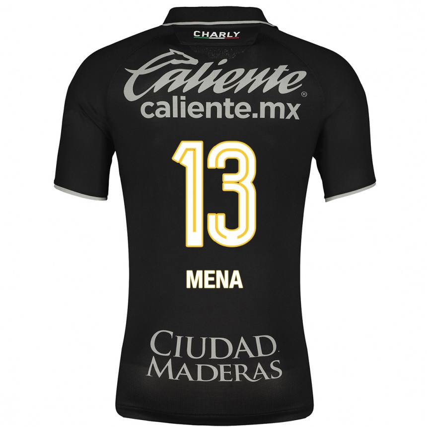 Niño Fútbol Camiseta Ángel Mena #13 Negro 2ª Equipación 2023/24 México