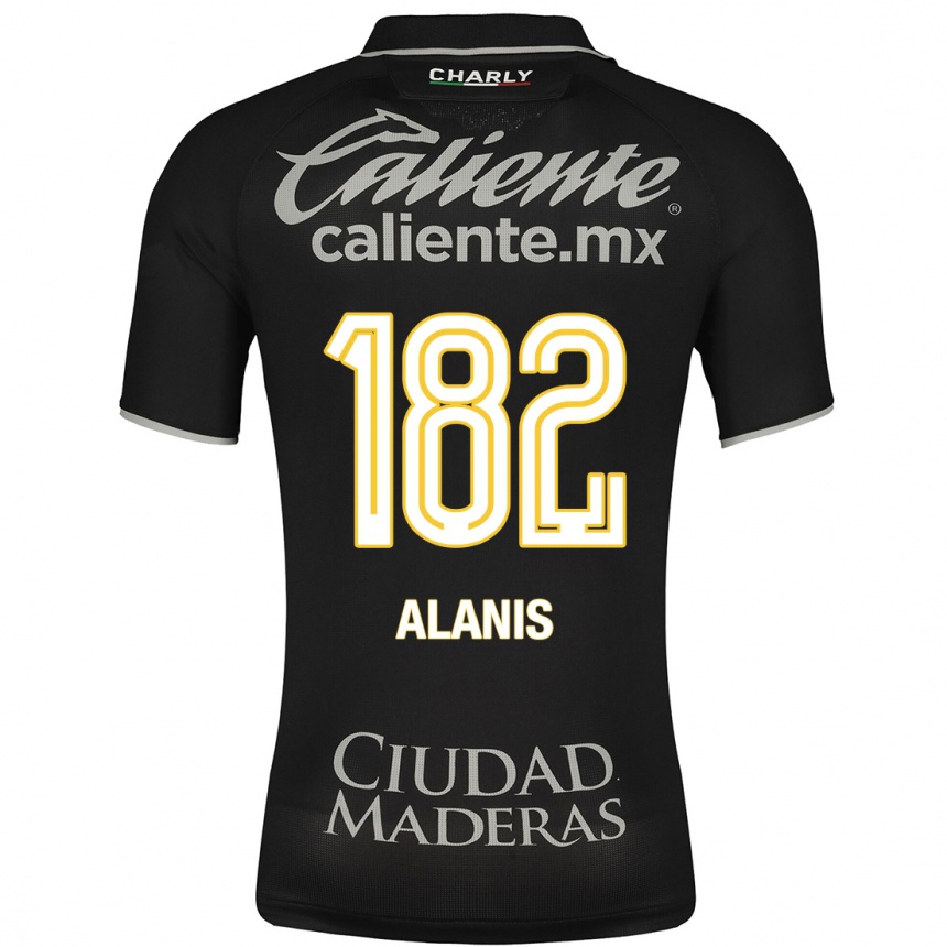 Niño Fútbol Camiseta Alejandro Alanís #182 Negro 2ª Equipación 2023/24 México