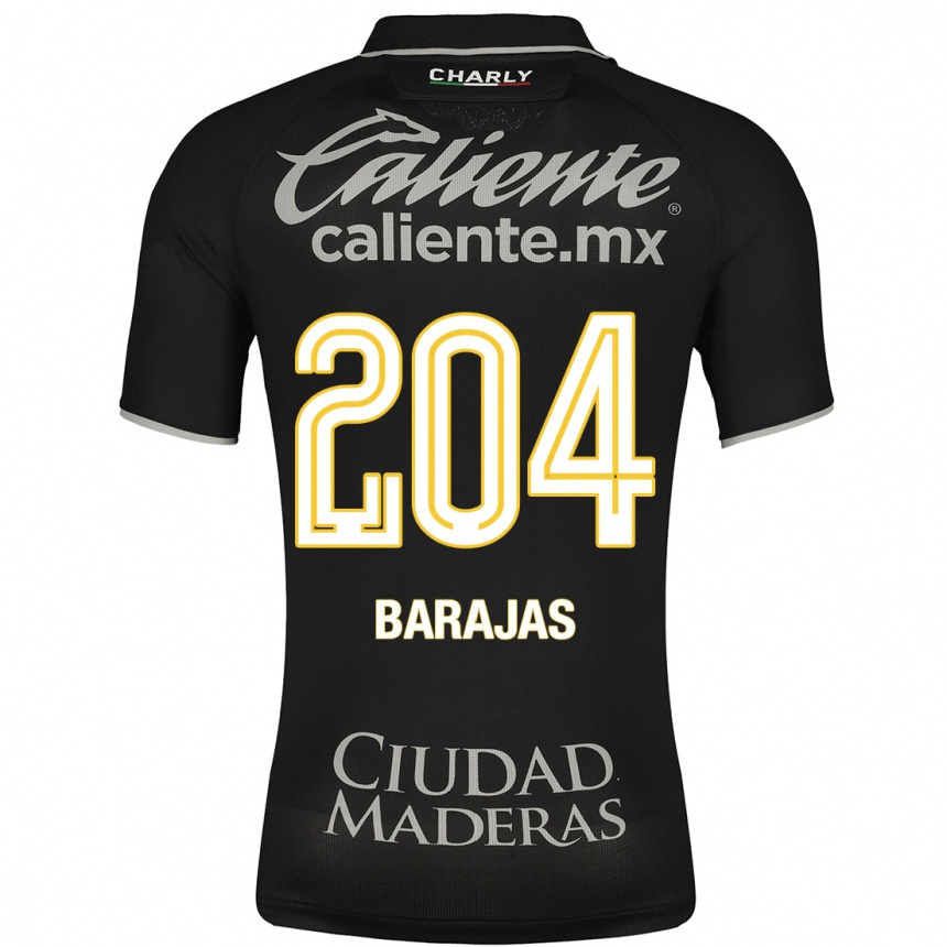 Niño Fútbol Camiseta Víctor Barajas #204 Negro 2ª Equipación 2023/24 México