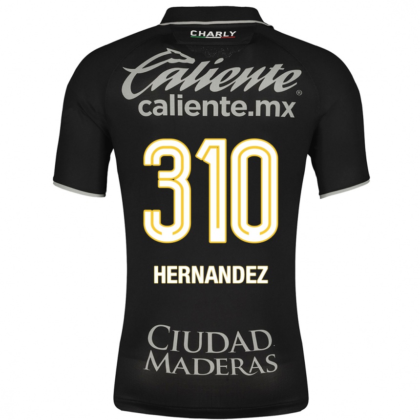 Niño Fútbol Camiseta Karin Hernández #310 Negro 2ª Equipación 2023/24 México