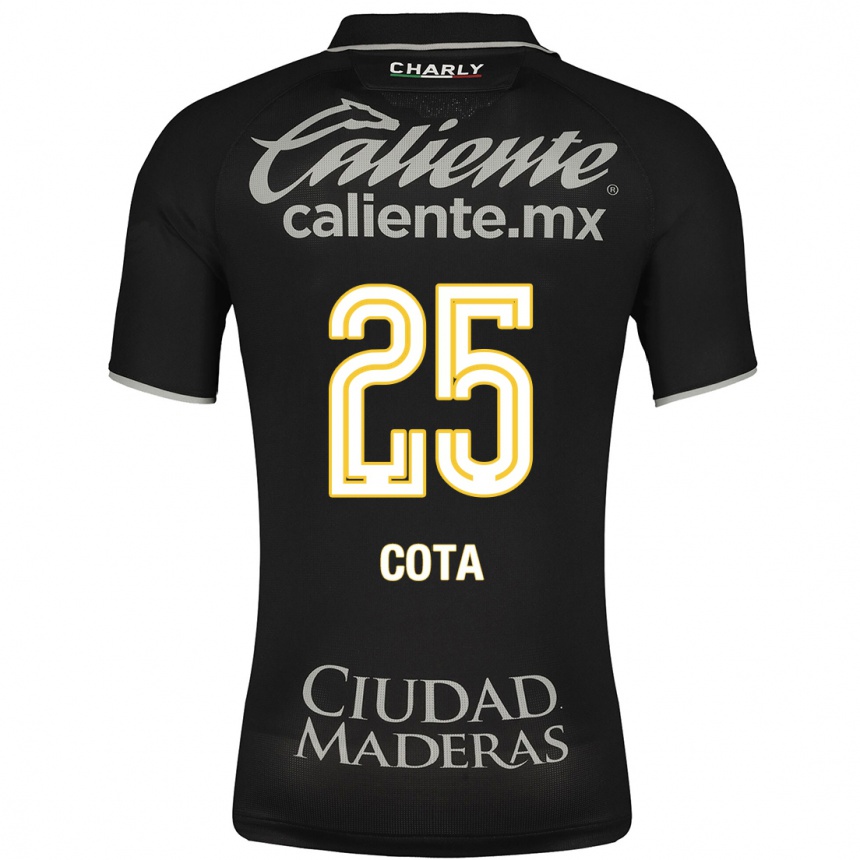Niño Fútbol Camiseta Renatta Cota #25 Negro 2ª Equipación 2023/24 México