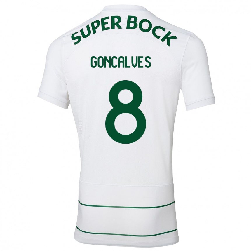 Niño Fútbol Camiseta Pedro Gonçalves #8 Blanco 2ª Equipación 2023/24 México