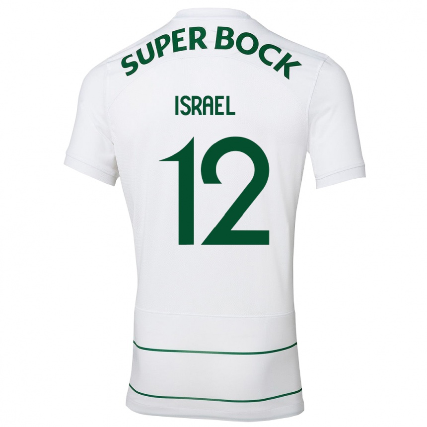 Niño Fútbol Camiseta Franco Israel #12 Blanco 2ª Equipación 2023/24 México