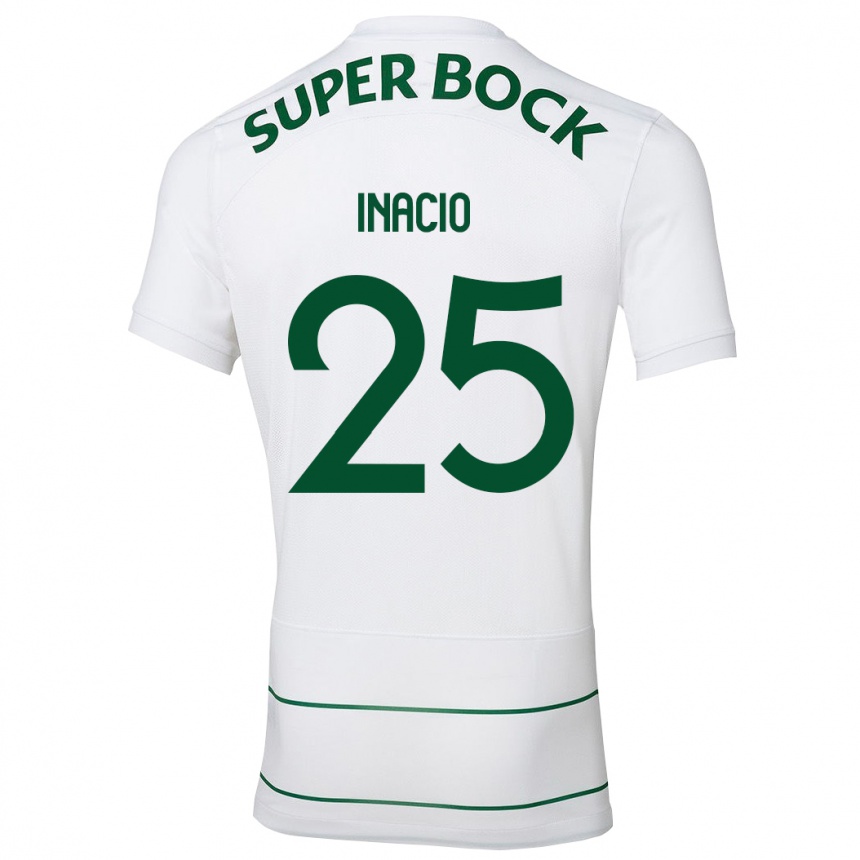 Niño Fútbol Camiseta Gonçalo Inácio #25 Blanco 2ª Equipación 2023/24 México