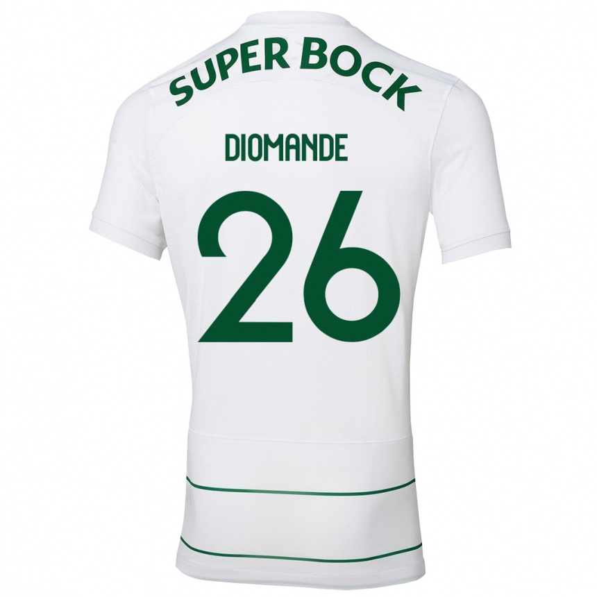 Niño Fútbol Camiseta Ousmane Diomande #26 Blanco 2ª Equipación 2023/24 México