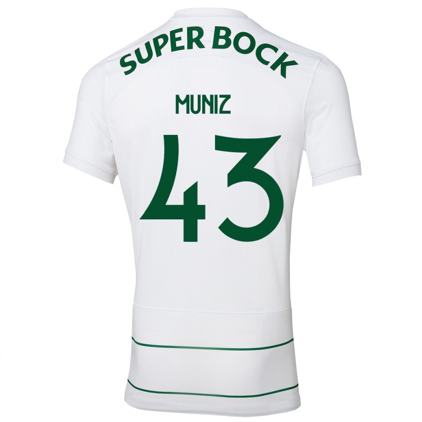 Niño Fútbol Camiseta João Muniz #43 Blanco 2ª Equipación 2023/24 México