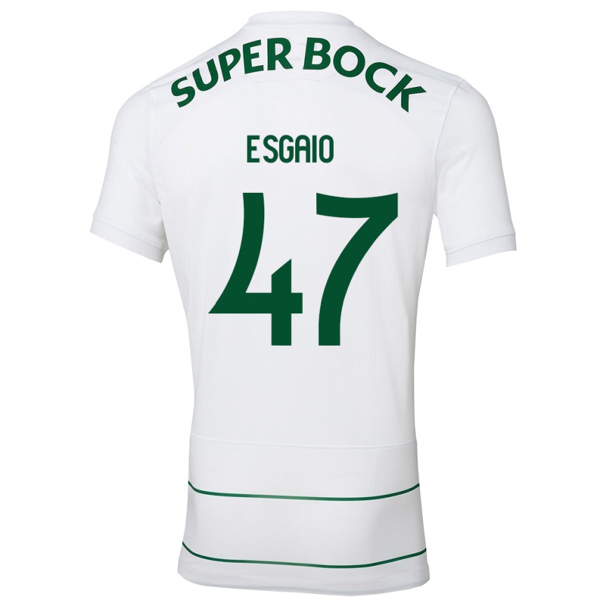 Niño Fútbol Camiseta Ricardo Esgaio #47 Blanco 2ª Equipación 2023/24 México