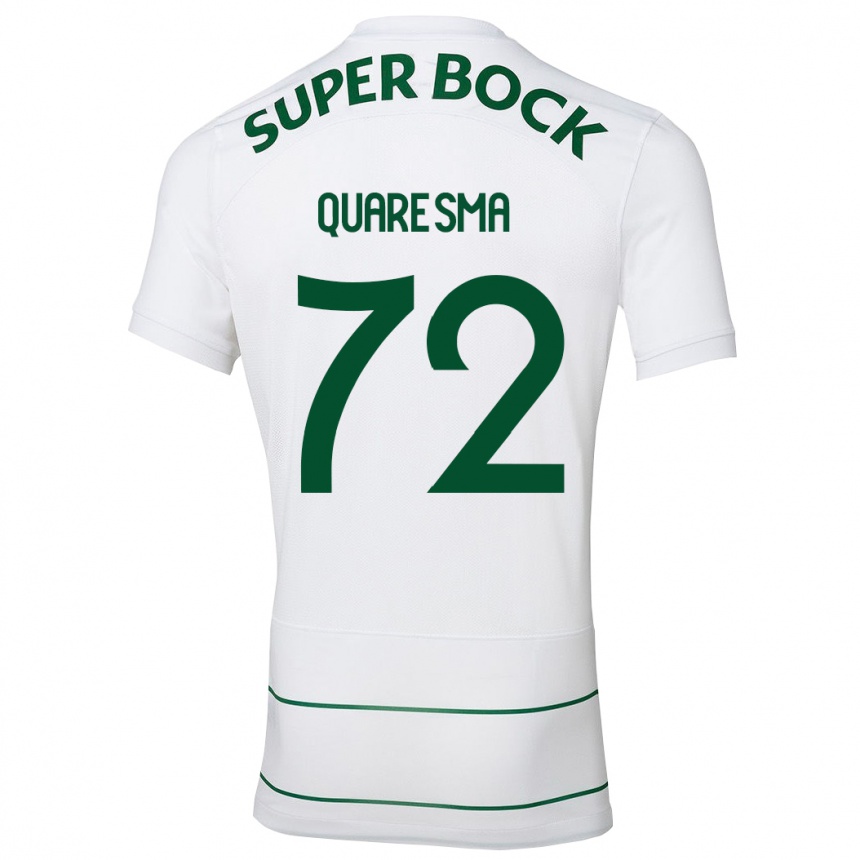 Niño Fútbol Camiseta Eduardo Quaresma #72 Blanco 2ª Equipación 2023/24 México