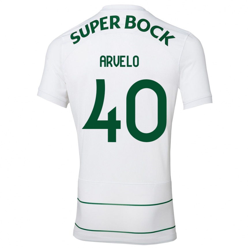 Niño Fútbol Camiseta Adam Arvelo #40 Blanco 2ª Equipación 2023/24 México
