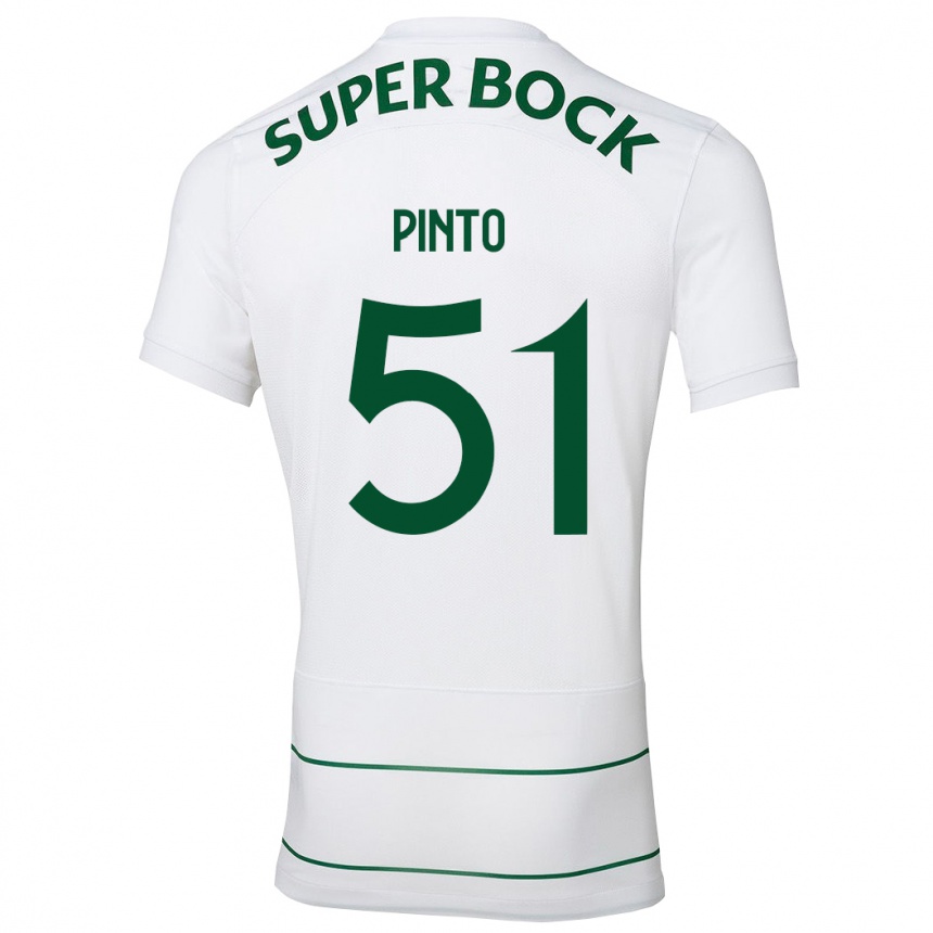 Niño Fútbol Camiseta Diogo Pinto #51 Blanco 2ª Equipación 2023/24 México