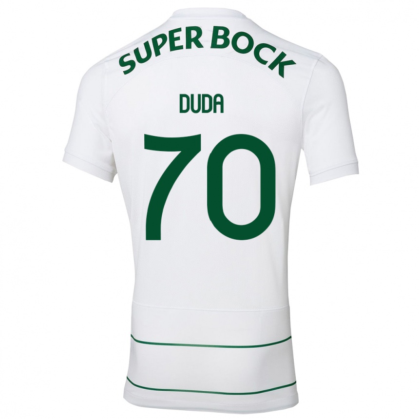 Niño Fútbol Camiseta Dudá #70 Blanco 2ª Equipación 2023/24 México