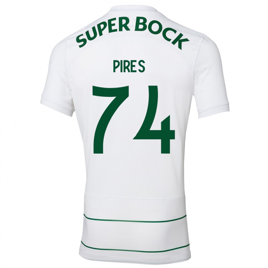 Niño Fútbol Camiseta Guilherme Pires #74 Blanco 2ª Equipación 2023/24 México