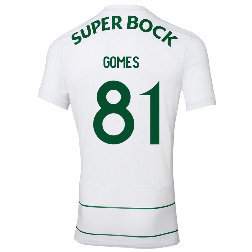 Niño Fútbol Camiseta Salvador Gomes #81 Blanco 2ª Equipación 2023/24 México