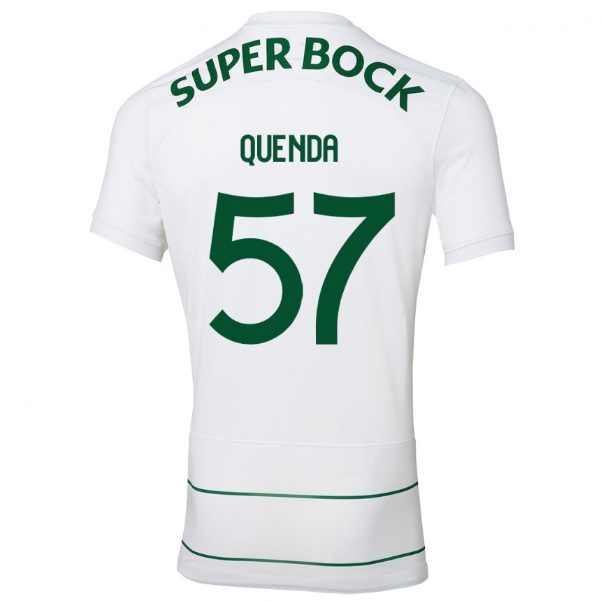 Niño Fútbol Camiseta Geovany Quenda #57 Blanco 2ª Equipación 2023/24 México