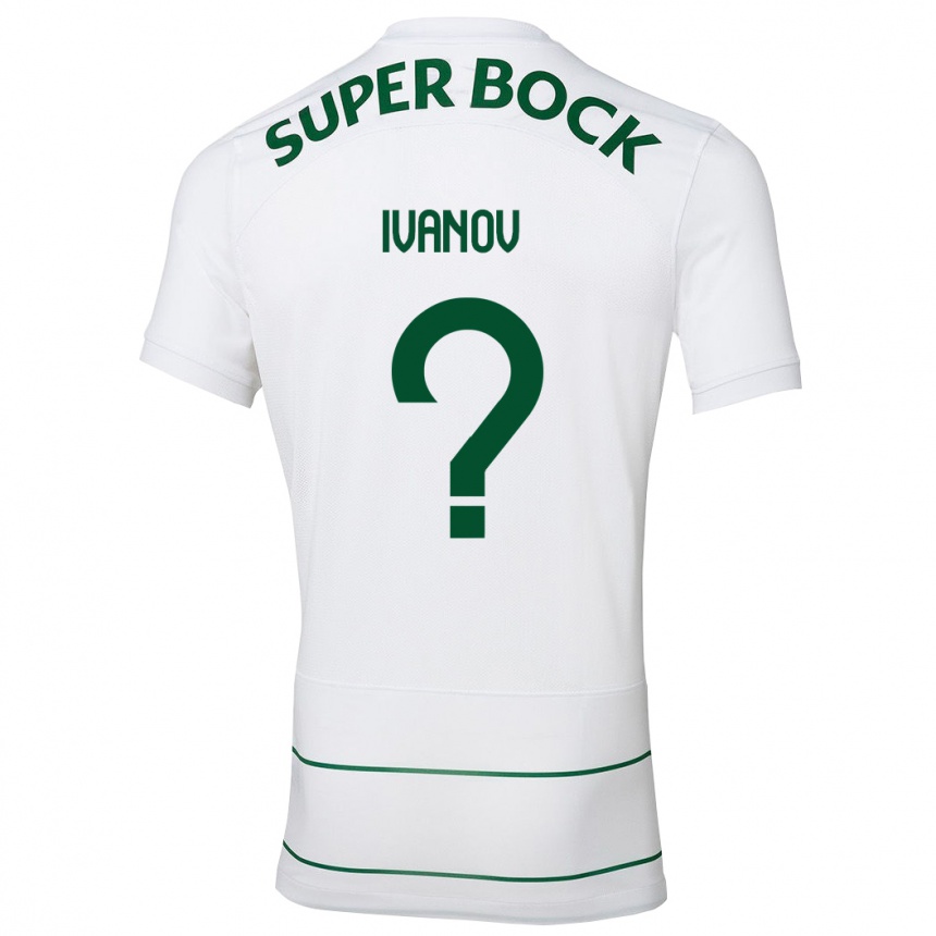 Niño Fútbol Camiseta David Ivanov #0 Blanco 2ª Equipación 2023/24 México