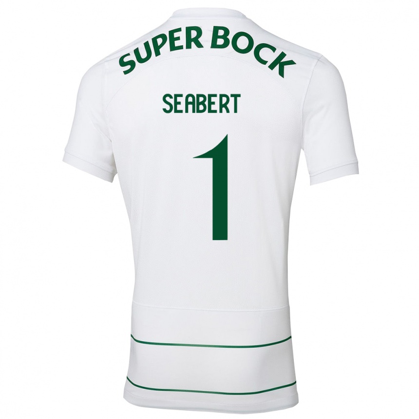 Niño Fútbol Camiseta Hannah Grace Seabert #1 Blanco 2ª Equipación 2023/24 México