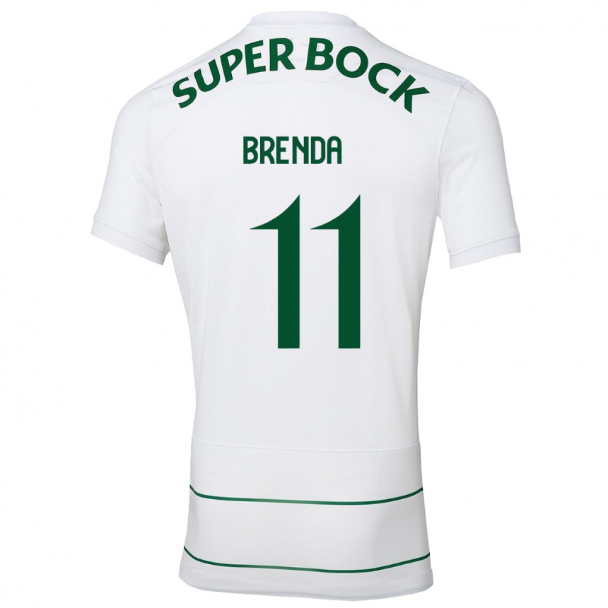 Niño Fútbol Camiseta Brenda Pérez Soler #11 Blanco 2ª Equipación 2023/24 México