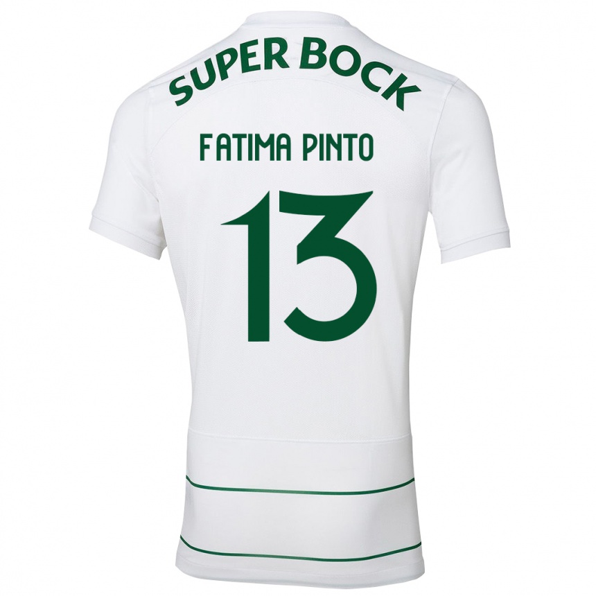 Niño Fútbol Camiseta Fátima Alexandra Figueira Pinto #13 Blanco 2ª Equipación 2023/24 México