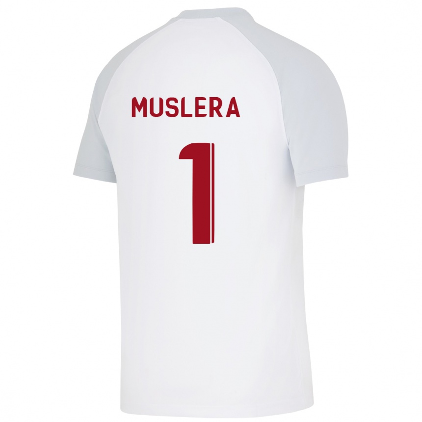 Niño Fútbol Camiseta Fernando Muslera #1 Blanco 2ª Equipación 2023/24 México