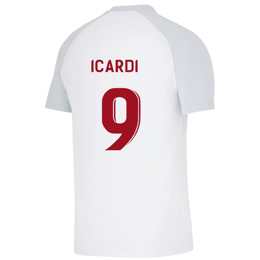 Niño Fútbol Camiseta Mauro Icardi #9 Blanco 2ª Equipación 2023/24 México