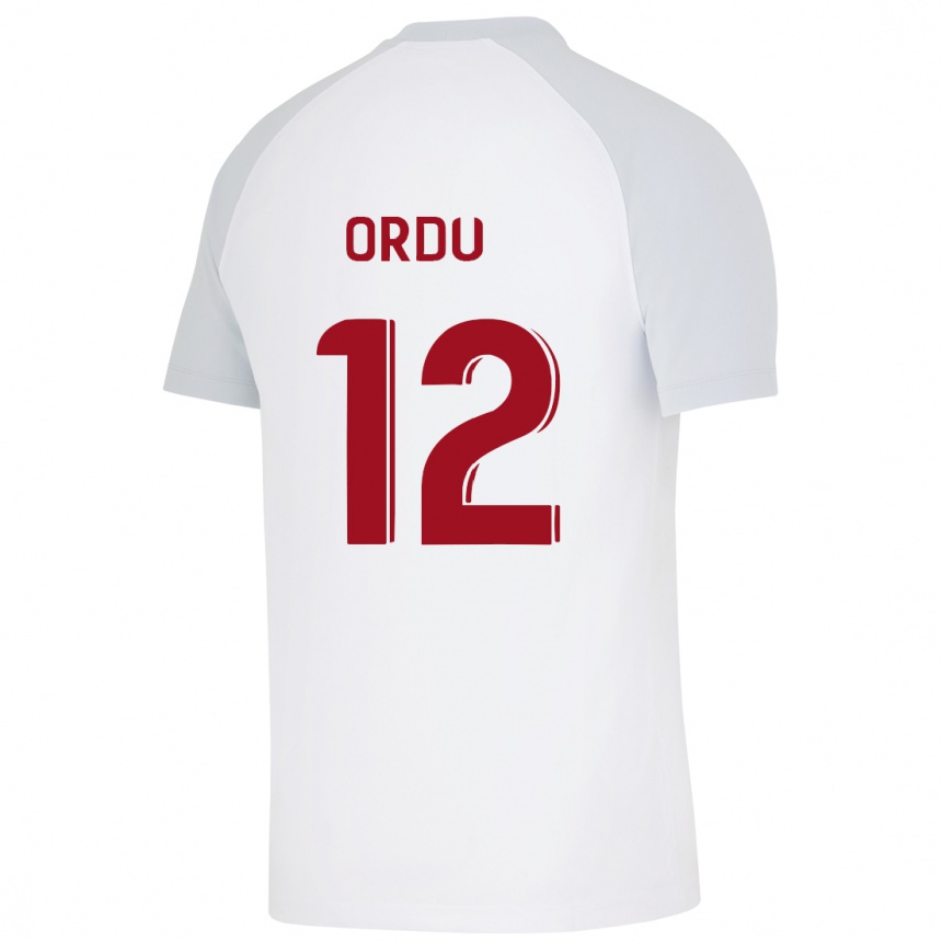 Niño Fútbol Camiseta Atakan Ordu #12 Blanco 2ª Equipación 2023/24 México