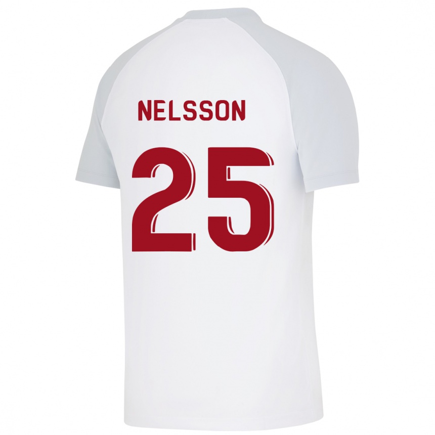 Niño Fútbol Camiseta Victor Nelsson #25 Blanco 2ª Equipación 2023/24 México