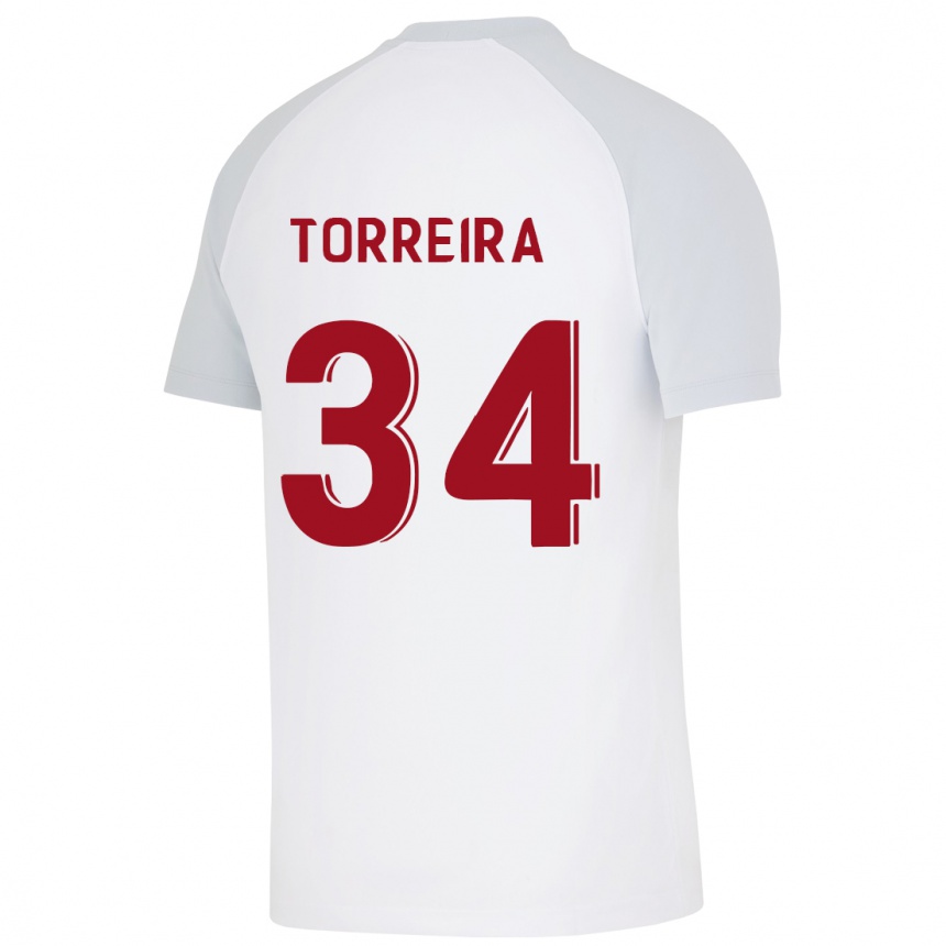 Niño Fútbol Camiseta Lucas Torreira #34 Blanco 2ª Equipación 2023/24 México