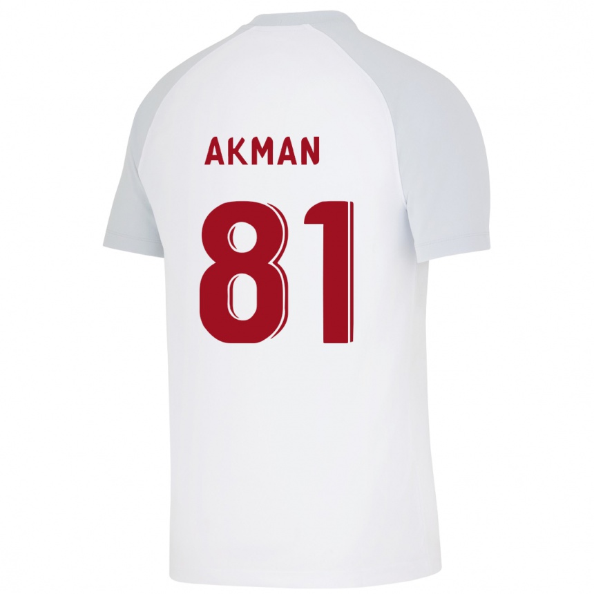 Niño Fútbol Camiseta Hamza Akman #81 Blanco 2ª Equipación 2023/24 México