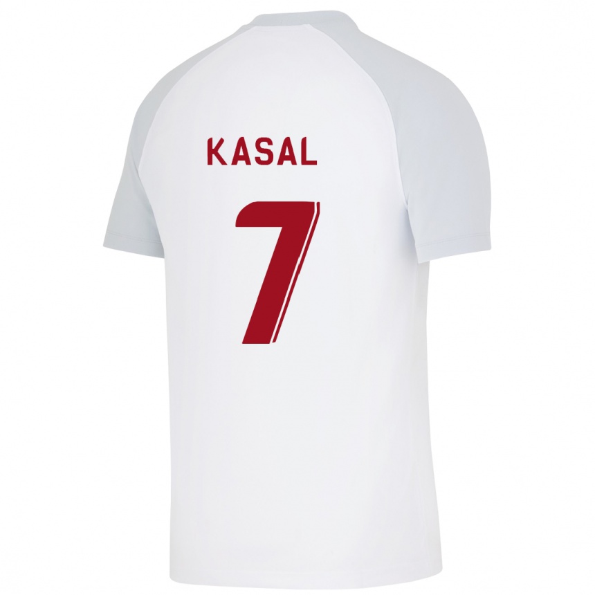 Niño Fútbol Camiseta Yasin Kasal #7 Blanco 2ª Equipación 2023/24 México