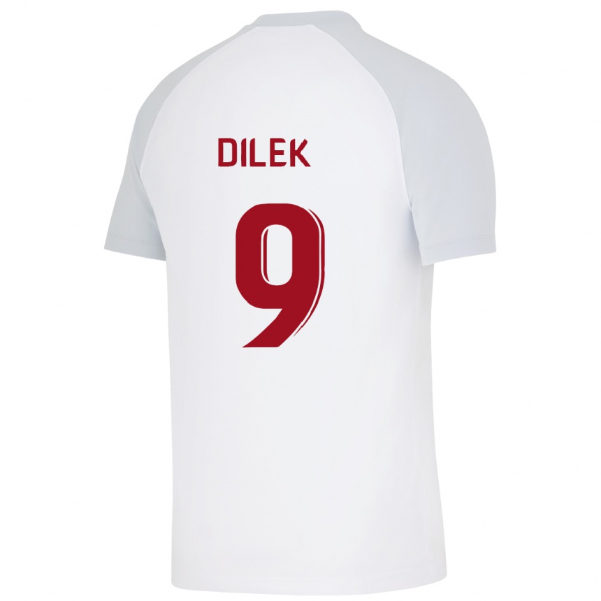 Niño Fútbol Camiseta Yalin Dilek #9 Blanco 2ª Equipación 2023/24 México