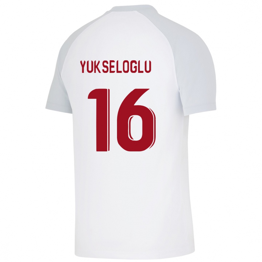 Niño Fútbol Camiseta Ayaz Yükseloğlu #16 Blanco 2ª Equipación 2023/24 México