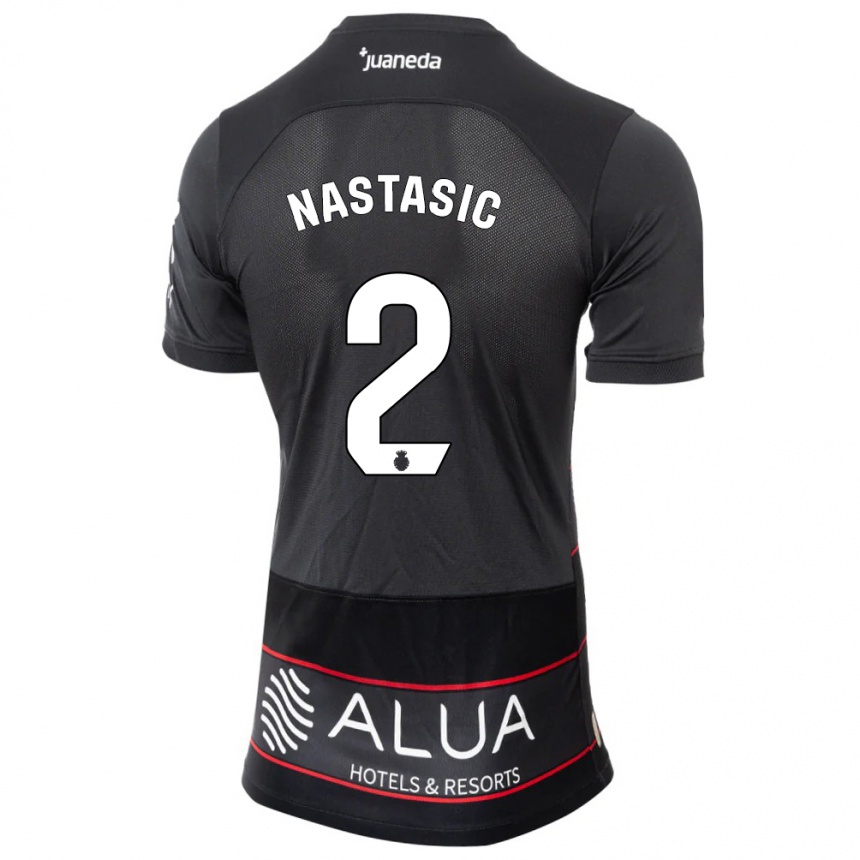 Niño Fútbol Camiseta Matija Nastasic #2 Negro 2ª Equipación 2023/24 México