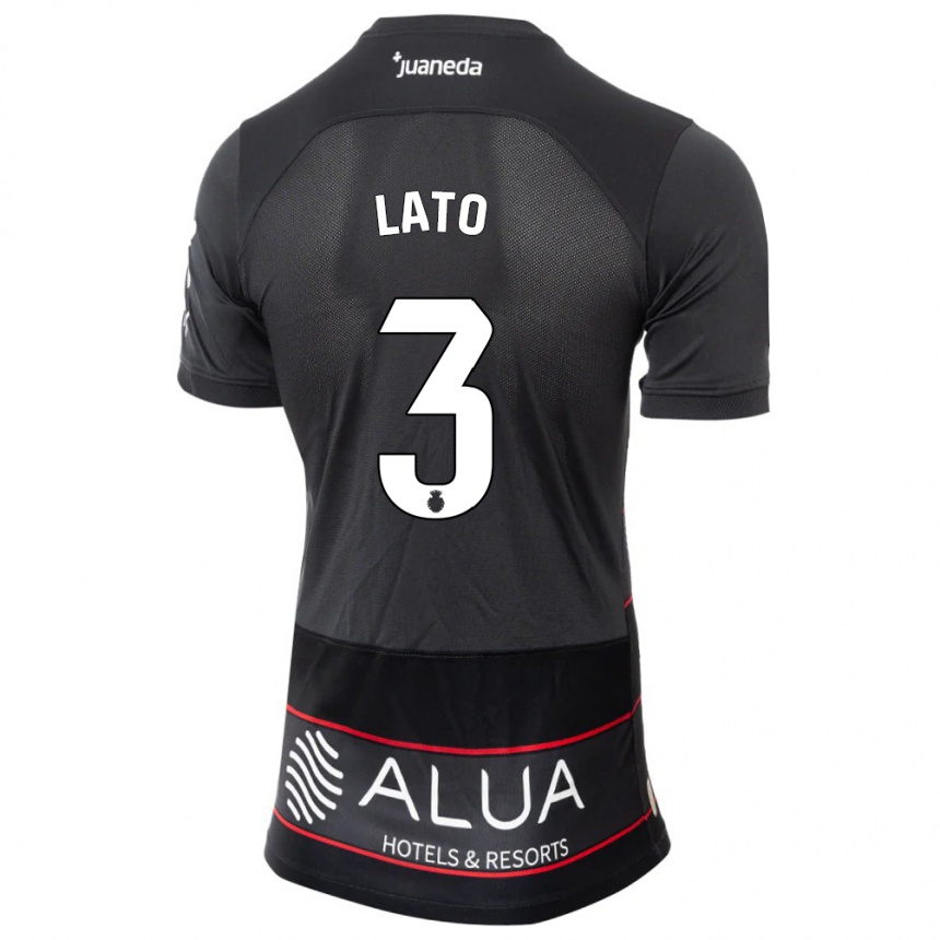 Niño Fútbol Camiseta Toni Lato #3 Negro 2ª Equipación 2023/24 México