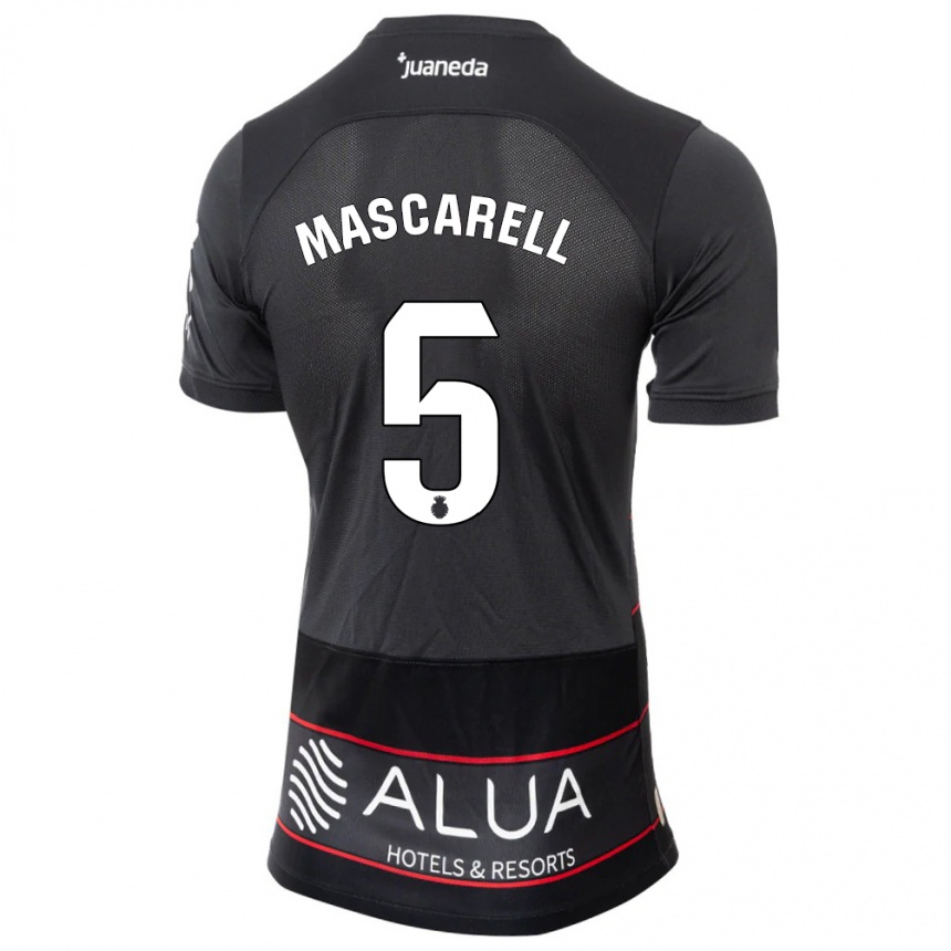 Niño Fútbol Camiseta Omar Mascarell #5 Negro 2ª Equipación 2023/24 México