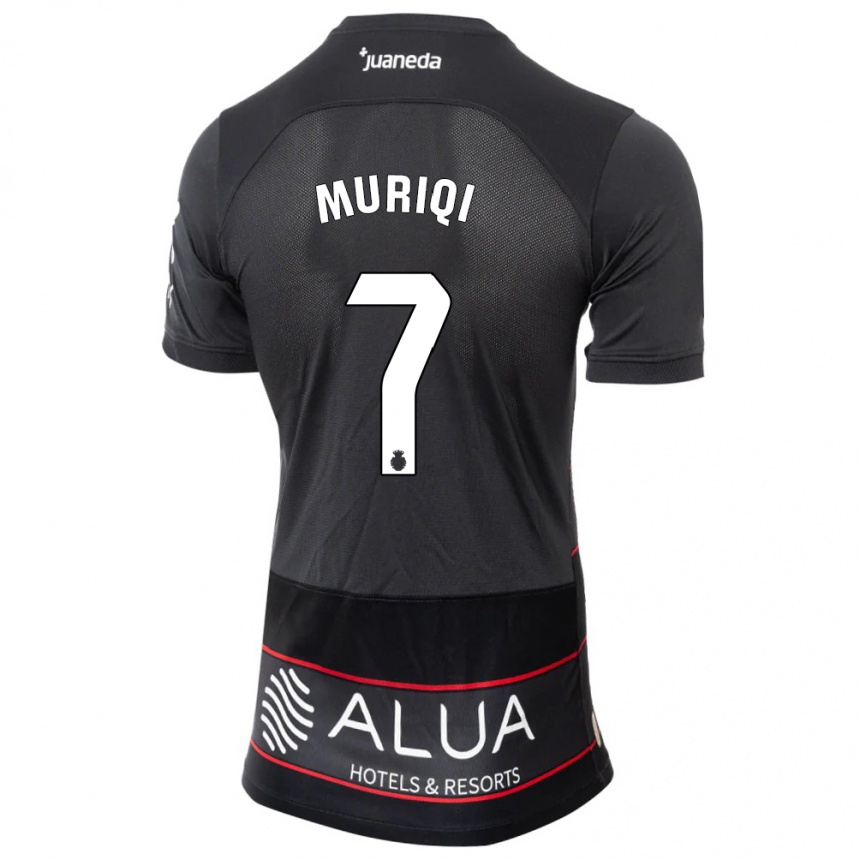 Niño Fútbol Camiseta Vedat Muriqi #7 Negro 2ª Equipación 2023/24 México