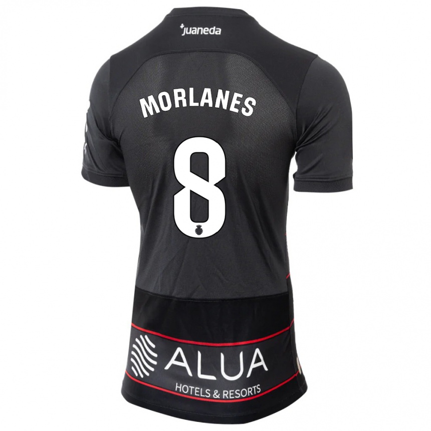 Niño Fútbol Camiseta Manu Morlanes #8 Negro 2ª Equipación 2023/24 México