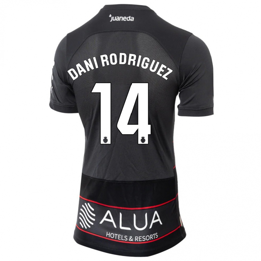 Niño Fútbol Camiseta Dani Rodríguez #14 Negro 2ª Equipación 2023/24 México