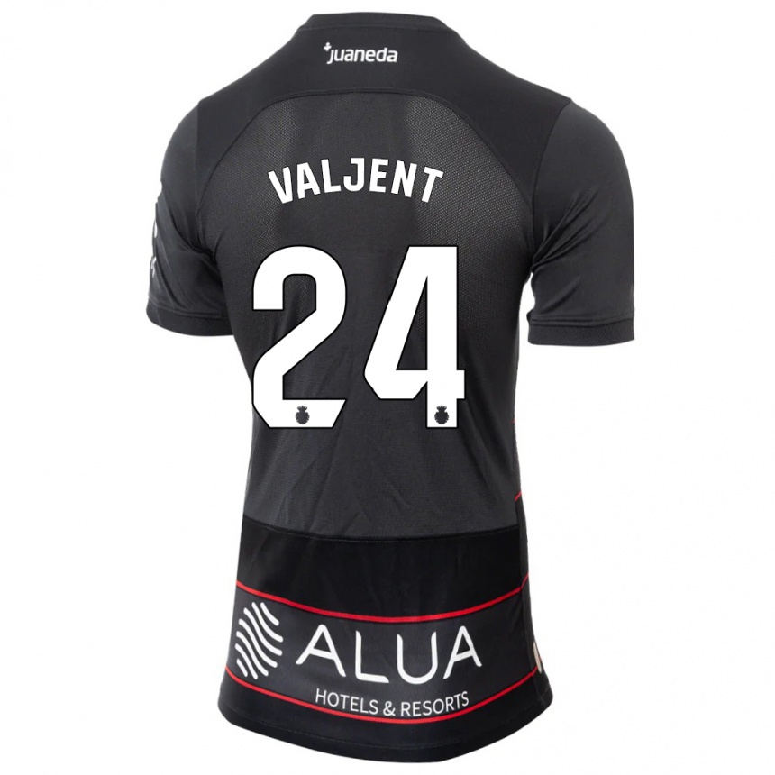 Niño Fútbol Camiseta Martin Valjent #24 Negro 2ª Equipación 2023/24 México